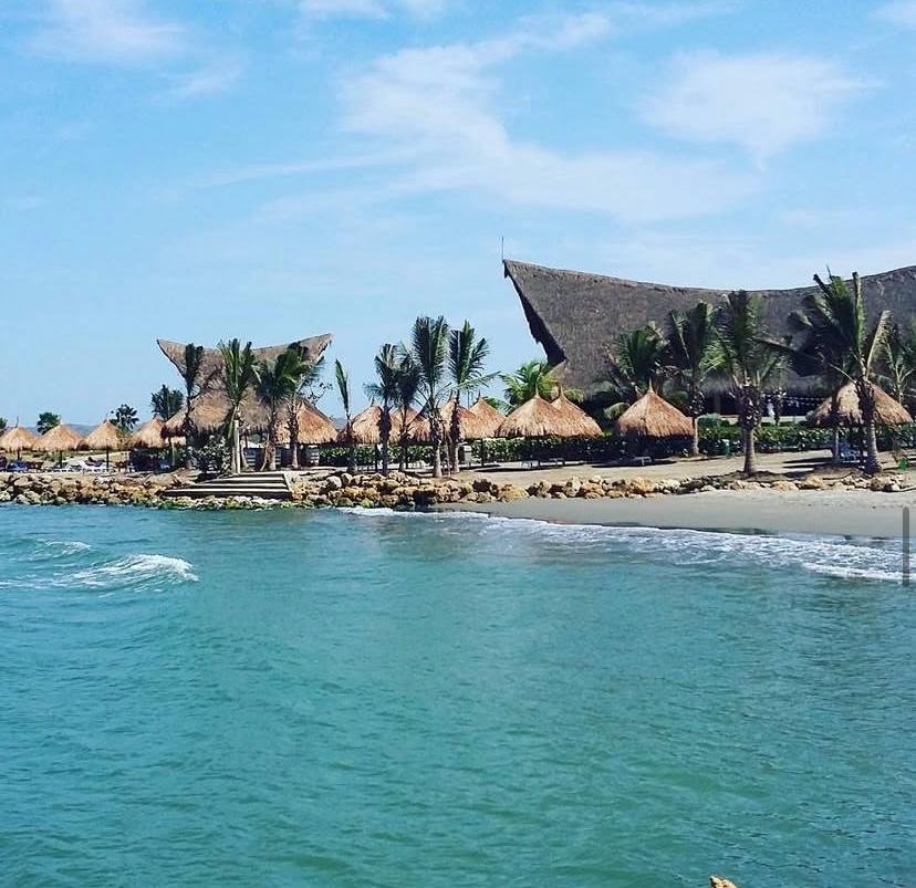Playa privada desde el mar