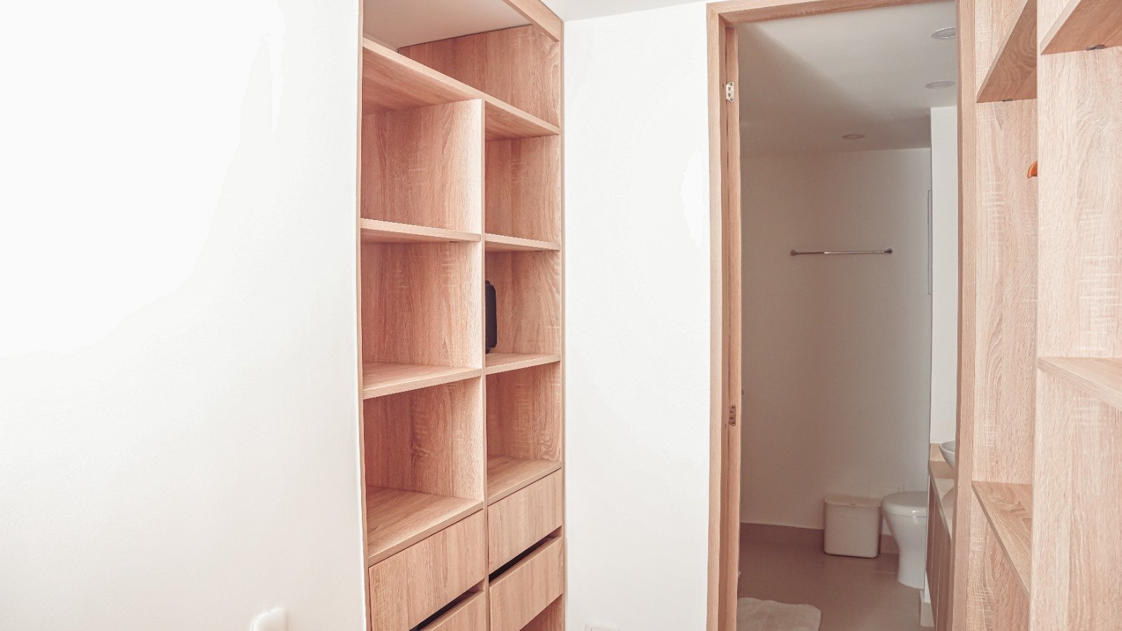 Closet y acceso al baño privado